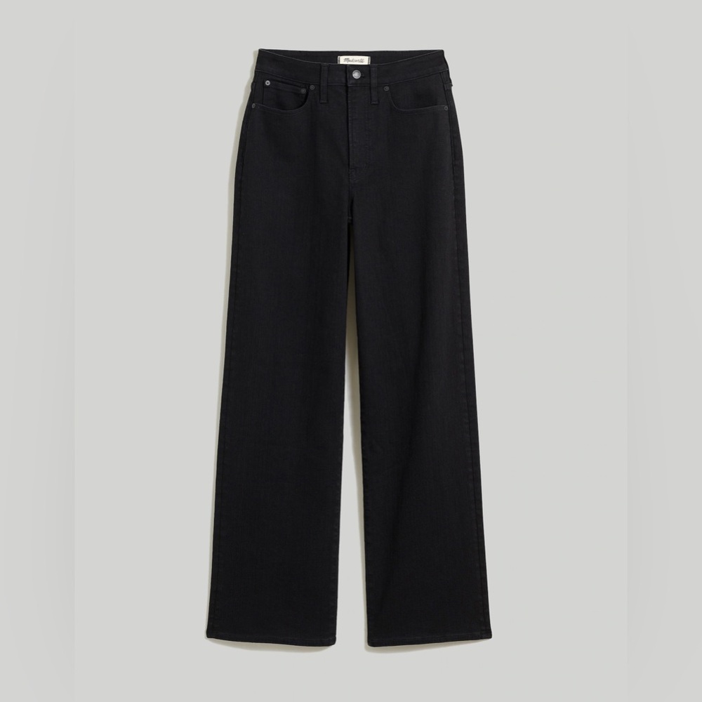 Madewell Curvy Perfect Vintage Wide Leg Black Women's Jeans